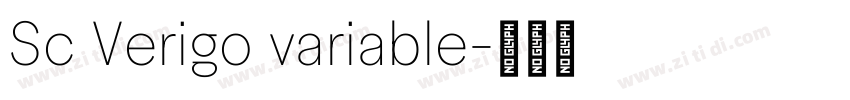 Sc Verigo variable字体转换 Sc Verigo variable字体转换